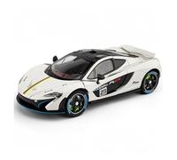 BXJUCBHDO Modelos a Escala 1:24 Fir For McLaren P1 GTR Supercar Aleación Diecast Modelo Coche Simulación Decoración Exhibición Adornos Colección vehículos de Motor(White)