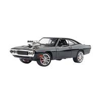 BXJUCBHDO Modelos a Escala 1:24 For Dodge Charger 1970 American Super Muscle Car Modelo Vehículo Aleación Diecast Adorno Coleccionable vehículos de Motor(Black)