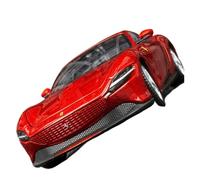BXJUCBHDO Modelos a Escala 1:24 For Ferrari Roma Modelo Metal Fundido Presión Simulación Aleación Diecast Colección Automóviles Adorno Puerta Se Puede Abrir vehículos de Motor(Red)