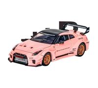 BXJUCBHDO Modelos a Escala 1/24 For Nissan GTR CSR2 Skyline Aleación Die-Casts Vehículos Metal Modelo Coche Simulación Pull Back Colección Adorno vehículos de Motor(Pink)