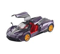 BXJUCBHDO Modelos a Escala 1:24 For Pagani Modelo Coche Deportivo Aleación Dragón Chino Fundido A Presión Exquisitos Adornos Mesa Los Mejores Amantes vehículos de Motor(Purple with Box)