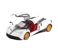 BXJUCBHDO Modelos a Escala 1:24 For Pagani Modelo Coche Deportivo Aleación Dragón Chino Fundido A Presión Exquisitos Adornos Mesa Los Mejores Amantes vehículos de Motor(White with Box)