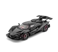 BXJUCBHDO Modelos a Escala 1:24 Modelo Mini Coche Fundido For Presión Apollo Aleación Hermoso Adorno Mesa Extraíble Los Amantes Coleccionables vehículos de Motor(Black with Box)