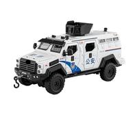 BXJUCBHDO Modelos a Escala 1:32 Coches Blindados Camión Antidisturbios Aleación Aleación Fundición A Presión Modelo Coche Escala Metal Policía Adorno vehículos de Motor(White)