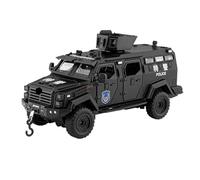 BXJUCBHDO Modelos a Escala 1:32 Coches Blindados Camión Antidisturbios Aleación Aleación Fundición A Presión Modelo Coche Escala Metal Policía Adorno vehículos de Motor(Black-Boxed)