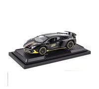 BXJUCBHDO Modelos a Escala 1:32 For Lamborghini LP780 Aleación Diecast Modelo Coche Simulado Adorno Fuerte Fuerza Retorno Múltiples Aperturas Puertas vehículos de Motor(Black with Box)