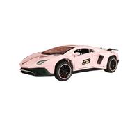 BXJUCBHDO Modelos a Escala 1:32 For Lamborghini SVJ LP780-4 Super Sports Car Alloy Diecast Modelo Adorno Colección Fina Puerta Se Puede Abrir vehículos de Motor(Pink)