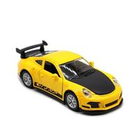 BXJUCBHDO Modelos a Escala 1:32 For Porsche 911 Classic Vintage Alloy Diecast Car Model Gift Toy Advanced Collection Ornament Door Open vehículos de Motor(Yellow-Boxed)