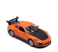 BXJUCBHDO Modelos a Escala 1:32 For Porsche 911 Classic Vintage Alloy Diecast Car Model Gift Toy Advanced Collection Ornament Door Open vehículos de Motor(Orange-Boxed)