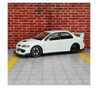BXJUCBHDO Modelos a Escala 1:32 Modelo Coche Carreras Aleación For Mitsubishis EVO 9 Simulación Metal Fundido Presión Puerta Adorno Vehículo Se Puede Abrir vehículos de Motor(White)
