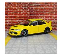 BXJUCBHDO Modelos a Escala 1:32 Modelo Coche Carreras Aleación For Mitsubishis EVO 9 Simulación Metal Fundido Presión Puerta Adorno Vehículo Se Puede Abrir vehículos de Motor(Yellow)