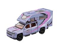 BXJUCBHDO Modelos a Escala Modelo Caravana Aleación Fundida Presión 1:32 Mejor Adorno Minicoche Coleccionable Los Amantes Pequeños Pueden Abrir La Puerta vehículos de Motor(Purple with Box)