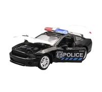 BXJUCBHDO Modelos a Escala Modelo Coche Policía Aleación Fundición Presión 1:32 Puerta Doble Péndulo Que Se Puede Abrir Adorno Trasero Excelente Colección vehículos de Motor(Black)