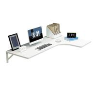 BXKF Mesa Plegable Pared de Esquina, Mesa Abatible de Pared con Soporte de Acero, Mesa de Lavandería Plegable Que Ahorra Espacio para Pared Sólida, Soporta hasta 40kg(White,120 * 60cm/47 * 24in)
