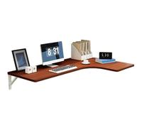 BXKF Mesa Plegable Pared de Esquina, Mesa Abatible de Pared con Soporte de Acero, Mesa de Lavandería Plegable Que Ahorra Espacio para Pared Sólida, Soporta hasta 40kg(Brown,120 * 60cm/47 * 24in)