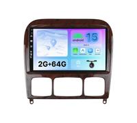 BXLIYER - 4G+64G - Android 15 Autoradio para Benz S Class W220 S280 S320 S350 S400 S430 S500 S600 AMG 1999-2007 - Inalámbrica CarPlay Android Auto - Dab 4G WLAN Volante DSP - Cámara 9 Pulgada 2 DIN