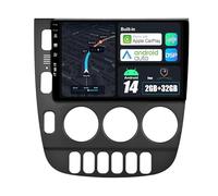 BXLIYER Android 14 IPS Autoradio para Mercedes-Benz W163 ML320 ML350 ML400 ML500 (1998-2002) Sat Navigation GPS Radio - 2G+32G - Inalámbrica CarPlay Android Auto Dab Cámara Trasera - 9 Pulgada 2 DIN
