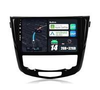 BXLIYER Android 14 IPS Autoradio para Nissan X-Trail Qashqai J11 Rouge(2014-2018) Sat Navigation GPS Radio - 2G+32G - Inalámbrica CarPlay Android Auto - Volante - Cámara Trasera - 10.1 Pulgada 2 DIN