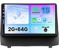 BXLIYER Android 15 IPS Autoradio para Ford Fiesta 2009-2014 Sat Navigation GPS Radio - 2G+64G - Inalámbrica CarPlay Android Auto - Dab 4G Dual-Band WLAN Volante - Cámara Trasera - 9 Pulgada 2 DIN