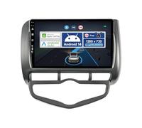 BXLIYER Autoradio para Honda Fit/City/Jazz (2002-2007) - CarPlay Android Auto Dab WLAN Volante Bluetooth Mirrorlink 4G DSP - Gratis Trasera Cámara - Android 14-9 Pulgada 2 DIN