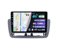 BXLIYER | Built-in 4G LTE Dab | 6G+128G | Android 15 Autoradio para Seat Ibiza (2012-2015) Radio GPS Navi - CarPlay Android Auto - Cámara + Mic - QLED 9 Pulgada Octa-Core - Volante WiFi HDMI