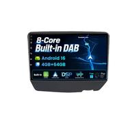 BXLIYER | Built-in Dab | Android 16 Autoradio para Toyota Vitz XP10 Yaris Platz Echo 1999-2005 - Wireless Carplay/Android Auto - 4G+64G - Cámara + Mic - IPS 9 Pulgada 2 DIN - WiFi Volante 360-CAM DSP