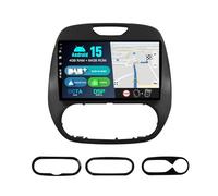 BXLIYER - Built-in Dab - IPS Android 14 Autoradio para Renault Kaptur Captur (2014-2019) - Wireless CarPlay/Android Auto - 4G+64G - LED Cámara + Mic - 9 Pulgada 2 DIN - Volante 360-CAM Fast-Boot WiFi