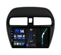 BXLIYER - Octa-Core, 6G+128G - Android 14 IPS Autoradio para Mitsubishi Mirage (2012-2023) Radio GPS Navi - Inalámbrico CarPlay Android Auto - Dab WiFi Volante Bluetooth - Cámara Mic 9 Pulgada 2 DIN