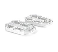 BXNLY Pedal de Descanso 1 Par De Estriberas Anchas para Motocicleta para Suzuki DL650 V-Strom 650 XT DL1000 V-Strom 1000 XT, Reposapiés, Pedales Y Accesorios.(Silver)