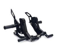 BXNLY Pedal de Descanso Juegos Traseros, Reposapiés, Reposapiés, Pedales Traseros Ajustables para Ducati Monster 696 796 1100 S/EVO 2010 2011 2012 2013 2014