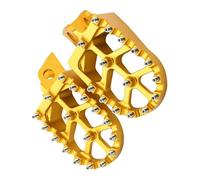 BXNLY Pedal de Descanso para Kawasaki KLX140 KLX140L 2008-2023 2022 2021 2020 2019 2018 2017 Reposapiés del Piloto Estriberas para Motocicleta Repuestos para Pedales Y Reposapiés(Gold)