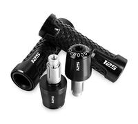 BXNLY Puños para Manillar para Kawasaki Z125 Z125 Z 125 2015-2018 2019 2020 2021 CNC, Accesorios para Motocicleta, Empuñaduras De Manillar De 7/8 "y 22MM, Tapones para Extremos De Manillar(Nero)