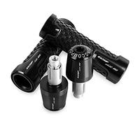 BXNLY Puños para Manillar para Suzuki GSF650 Bandit GSF 650 Bandit 2005 2006-2010 CNC, Accesorios para Motocicleta, Empuñaduras De Manillar De 7/8 "y 22MM, Tapones para Extremos De Manillar(Nero)