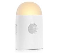 BXROIU Luz Nocturna LED con Sensor de Movimiento, Luz de Noche Recargable USB, Lámpara de Inducción, Luz de Armario para Dormitorio Corredor Escalera (1 unidad)