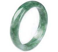 BXSMNH Brazalete de Jade for Mujer Pulseras de Jadeíta Verde Natural con Caja de Regalo Día de Navidad (Size : 56mm)