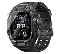 BXUXOHS Funda resistente y correa para Apple Watch de 44 mm, compatible con Apple Watch SE 3/SE 2ª generación/SE/Series 6/5/4, cubierta de parachoques de grado militar, funda táctica para iWatch 6/5/4