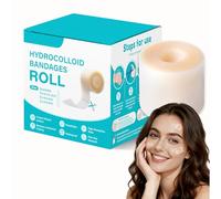 Bxy Quidnunc Rollo de cinta hidrocoloidal de 5 cm x 3 m, adecuado para acné, ampollas, cortes, abrasiones y heridas. Un rollo imprescindible en cualquier botiquín casero.