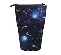 Bxzpzplj Estuche organizador telescópico multiusos con estampado de mapas, organizador de artículos de papelería, Cluster of Stars in Night Sky, Talla única