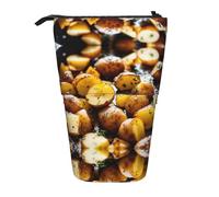 Bxzpzplj Estuche telescópico con diseño de copa de vino tinto para guardar artículos de papelería, suministros escolares, almacenamiento de maquillaje, Patatas de jardín, Talla única