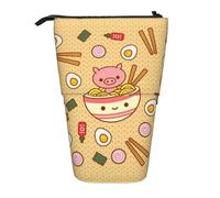 Bxzpzplj Estuche telescópico para lápices con estampado de San Francisco, bolsa de almacenamiento de papelería, estuche para escuela, adolescentes y niños, Delicioso ramen dulce, Talla única