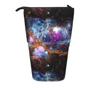 Bxzpzplj Tranquil - Estuche para lápices de pie con estampado de paisaje submarino para papelería de oficina, estuche retráctil para lápices, bolsa de trabajo, Universe Galaxy Space, Talla única