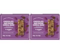 by Amazon Barrita De Cereales Con Pasas y Chocolate, 192g (Paquete de 2)