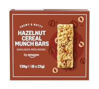 by Amazon Barritas De Cereales Con Avellanas, 138g (6 x 23g)