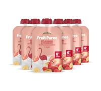 by Amazon Bolsitas de Puré de Manzana, Plátano y Fresa ecológico - 6 x 90g - Previamente Mama Bear