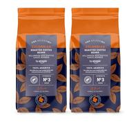 By Amazon Café Colombiano en Grano, 100% Arábica, Tueste Medio, 1Kg (2 paquetes de 500g), Certificado Rainforest Alliance