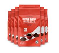 by Amazon Café Molido House Blend, Tostado Medio, 1,36kg (6 Paquetes de 227g), Certificado por Rainforest Alliance