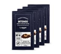 by Amazon Café molido Natural Caffè Intenso, Tueste medio, 1 kg (4 Paquetes de 250 g) - Certificado por Rainforest Alliance