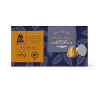 by Amazon Cápsulas de Aluminio de Café Sabor Caramelo Compatibles con Nespresso, 20 Unidades (1 Paquete de 20), Certificadas por Rainforest Alliance