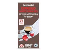 by Amazon Cápsulas de Café Espresso Compatibles con Nespresso, 20 Unidades, Certificadas por Rainforest Alliance