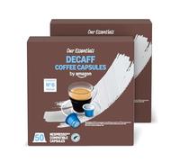 by Amazon Cápsulas de Café Lungo Descafeinado de Plástico Compatibles con Nespresso, Tostado Medio, 100 Unidades (2 Paquetes de 50), Certificadas por Rainforest Alliance